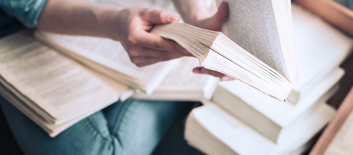 book in the hand, The concept of reading and education